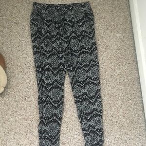 patterned flowy pants